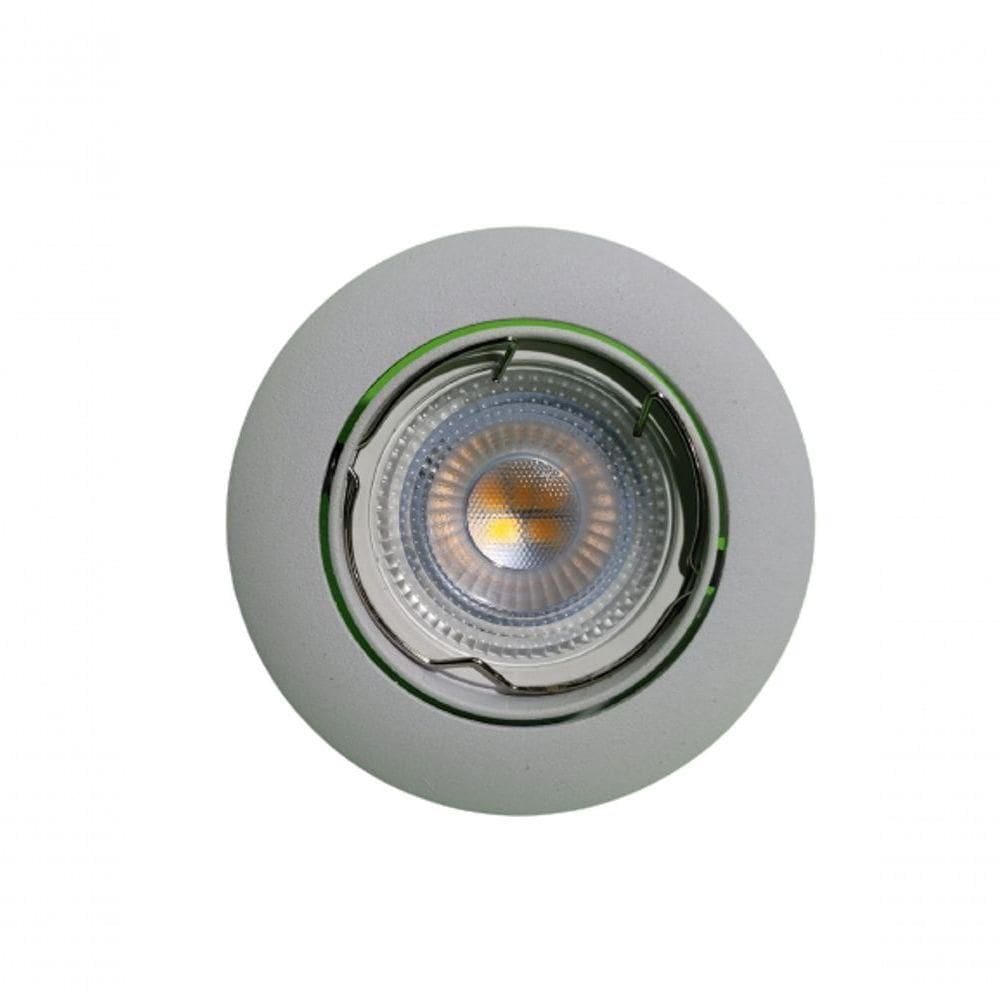 Spot Embutir Movel Redondo Mr16 - Com Lampada 75w Cor Produto Branco Voltagem 220v