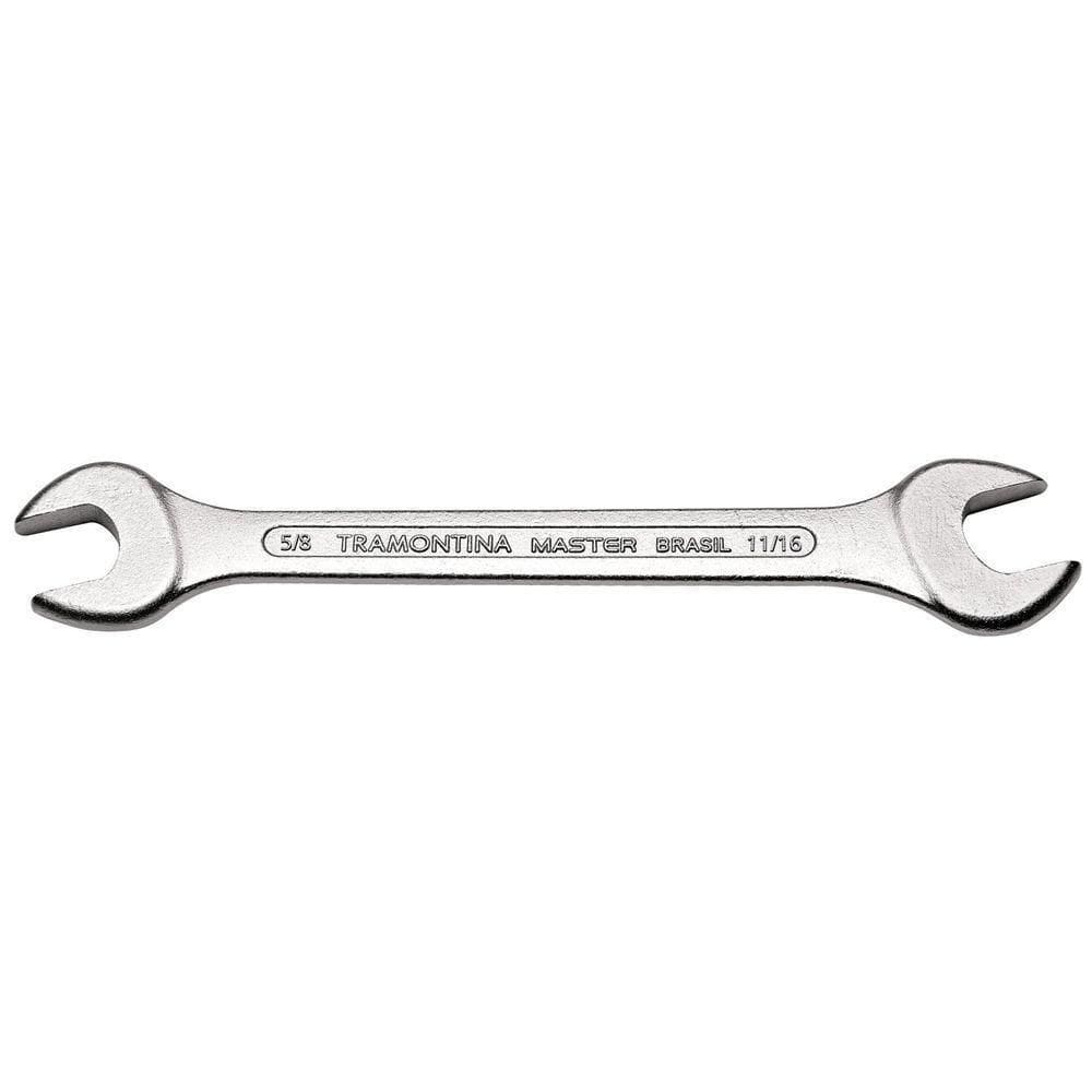 Chave Fixa 5/8x11/16” Tramontina Com Corpo Em Aço Especial Cromado Tramontina