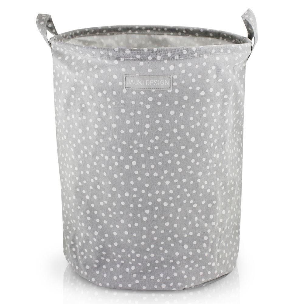 Cesto Para Roupa Suja- Brinquedos Tecido (g) - Linha Loft Cinza