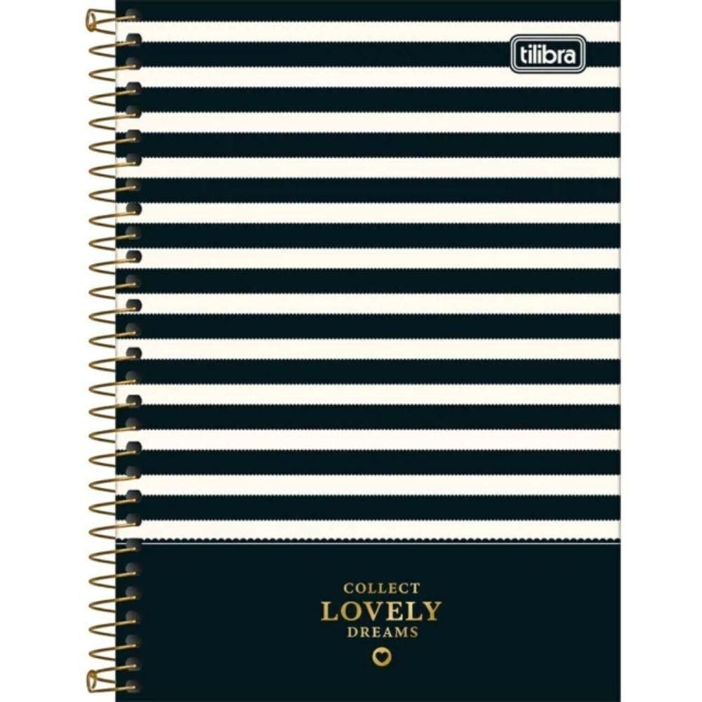Caderno Espiral Capa Dura Universitário 10 Matérias West Village 160 Folhas Tilibra Estampa 3