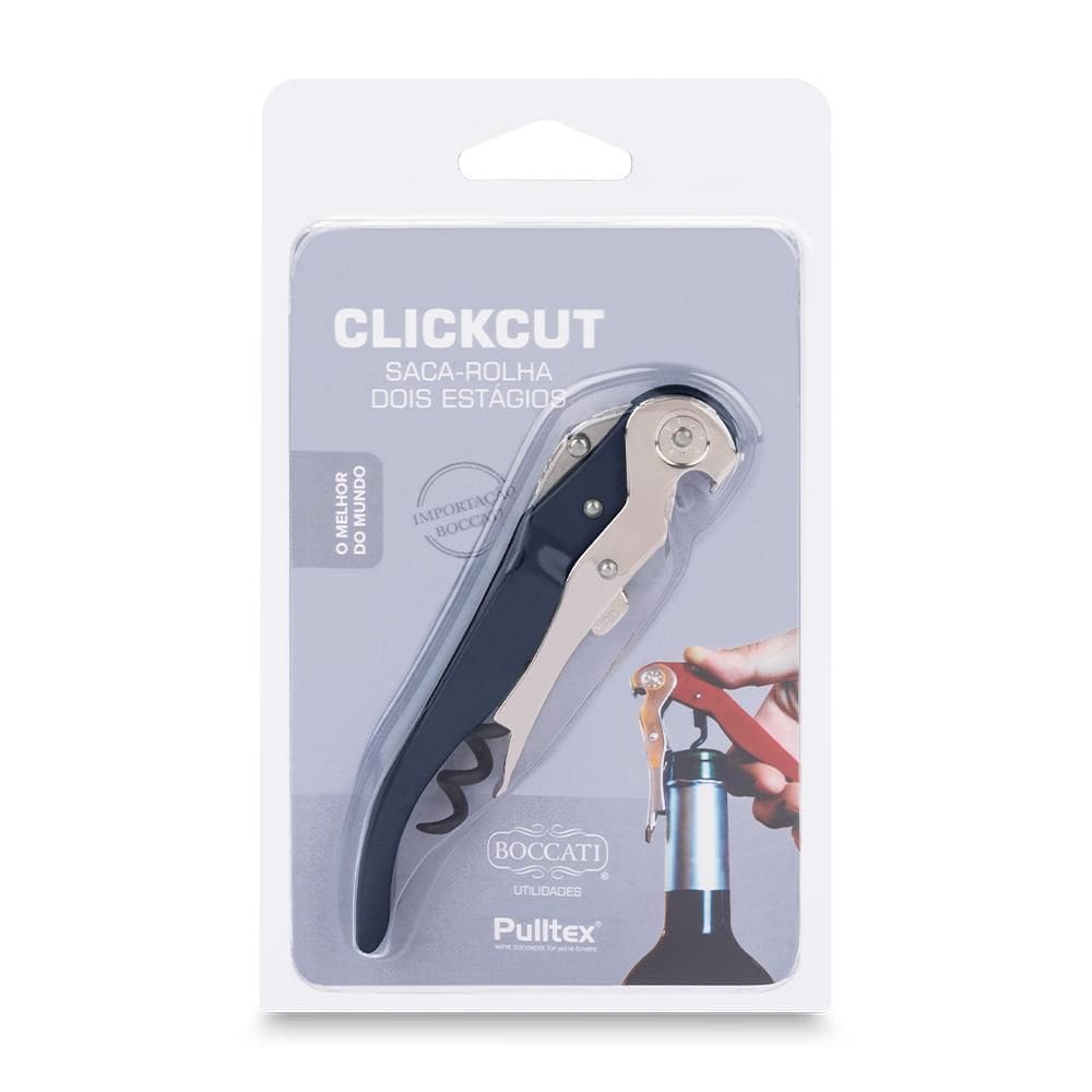 Saca Rolha Pulltex Clickcut Branco 2 Estágios