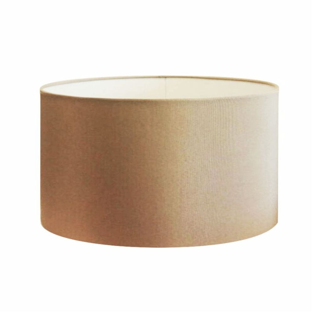 Cúpula em Tecido Cilindrica Abajur Luminária Cp-4189 50x30cm Palha