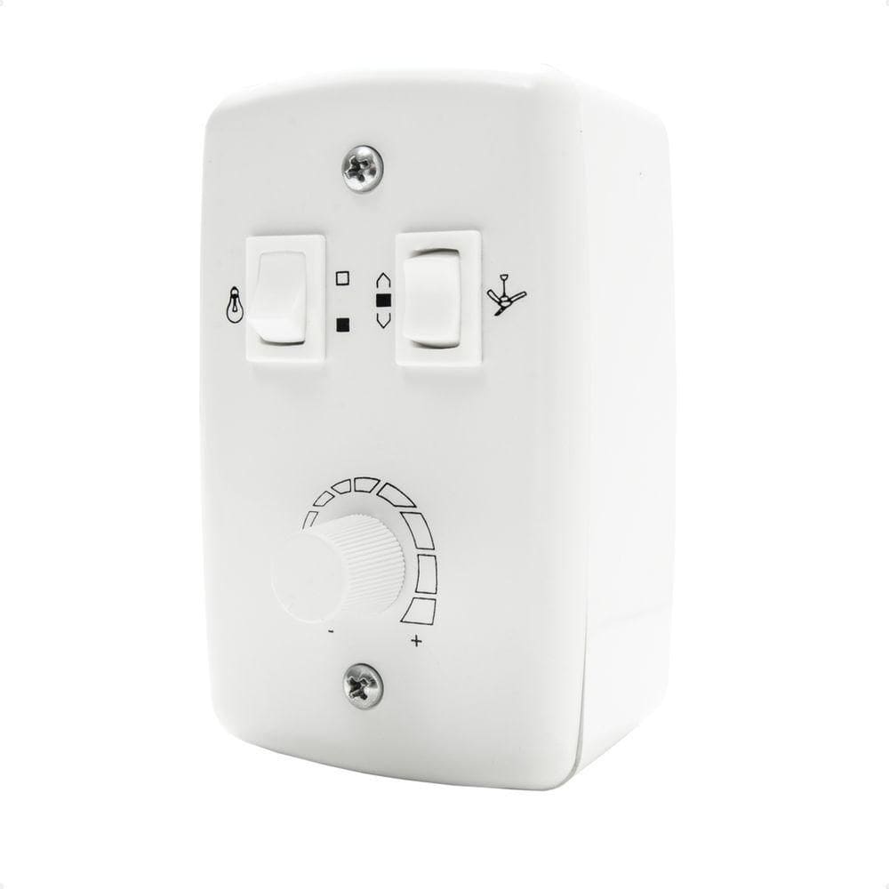 Chave Rotativa Sobrepor Para Ventilador De Teto 4x2 Com Interruptor Bivolt
