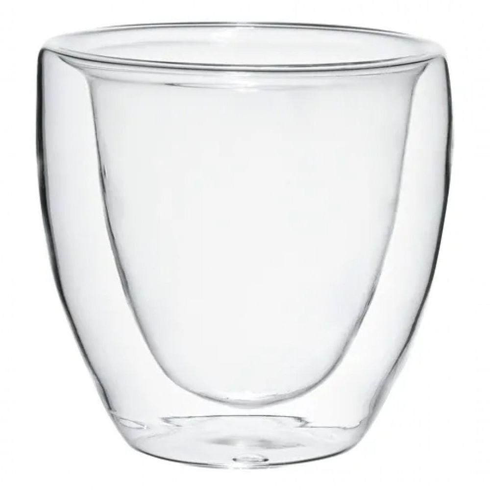 Jogo De Copo Coração Parede Dupla 2 Peças 250 Ml - Mimo