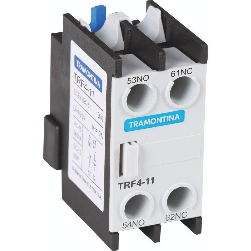 Contato Auxiliar Frontal Para Contator Tramontina Trf4-11 1nf+1na