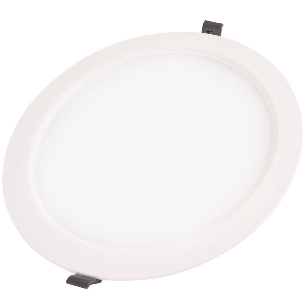Plafon Led Tramontina Redondo De Embutir Slim 18 W Bivolt 3000 K Luz Amarela