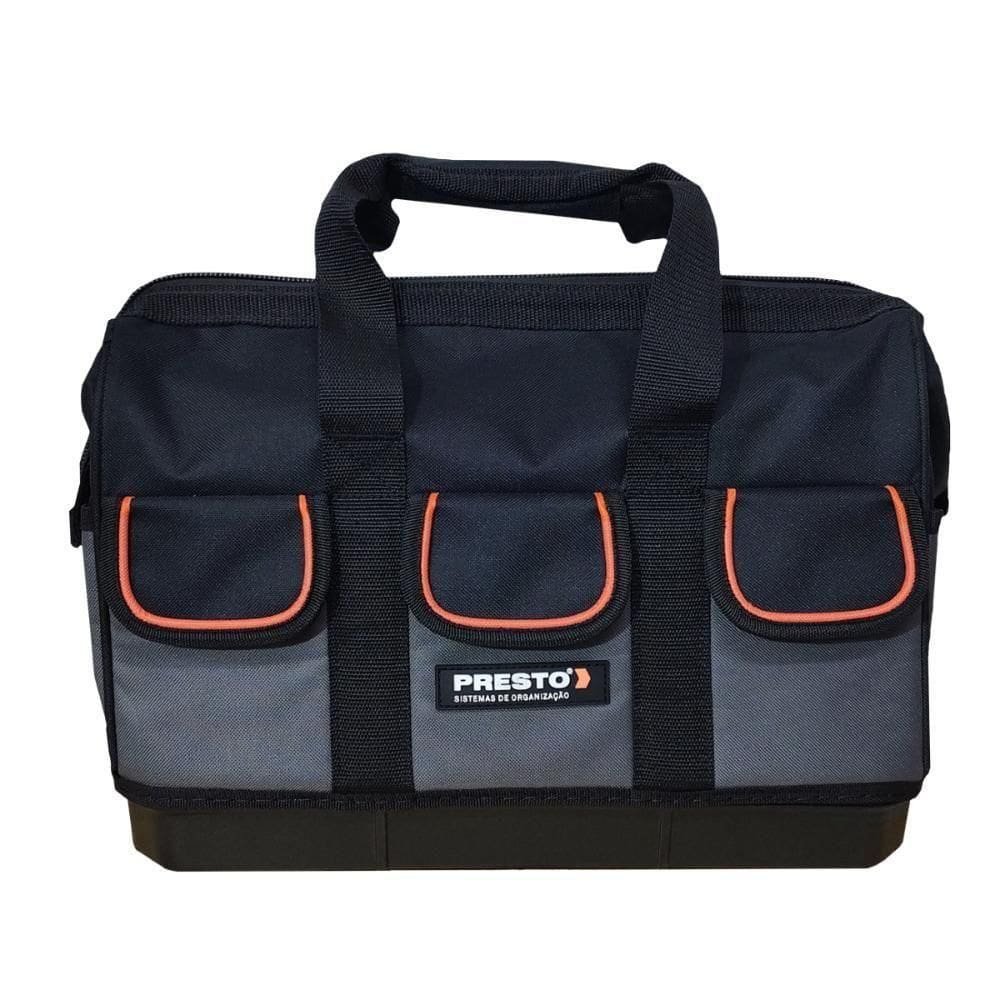 Bolsa De Ferramentas 15" Para Eletrecista 3 Bolsos Com Fundo Rígido Presto