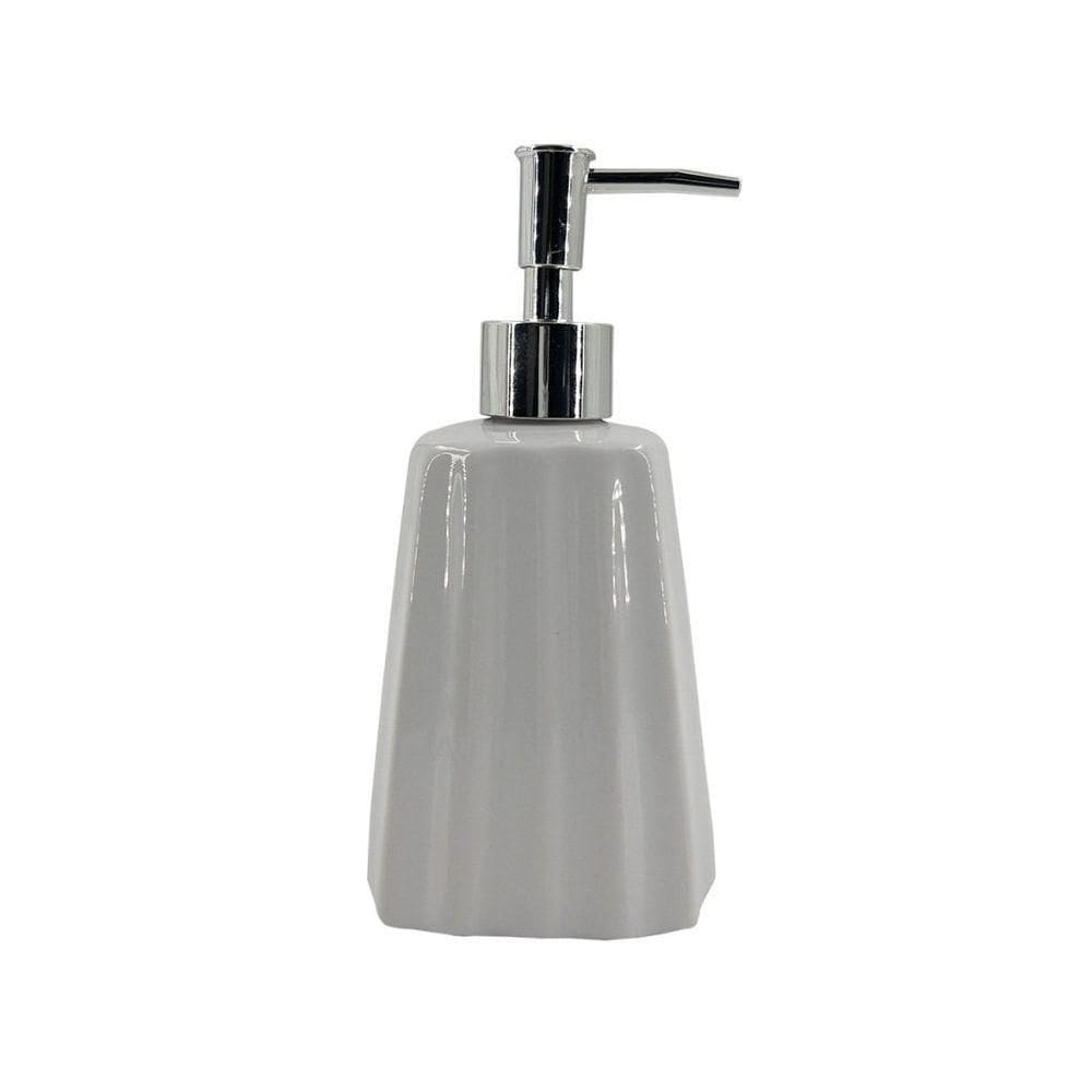 Saboneteira Liquida De Cerâmica Modelagem Lavabo Branco Luxo