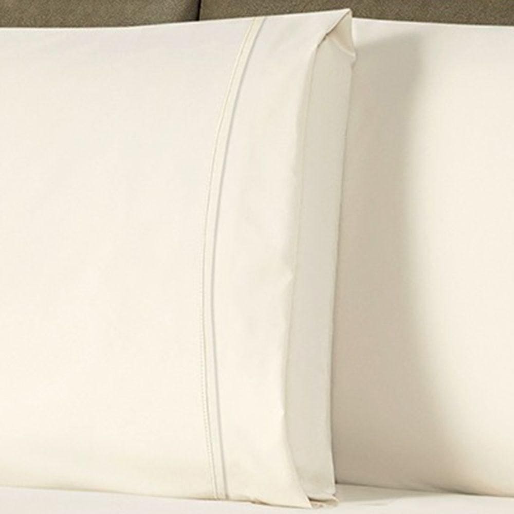 Jogo De Cama Lençol Queen Conforto Percal 300 Fios 3 Peças - Palha