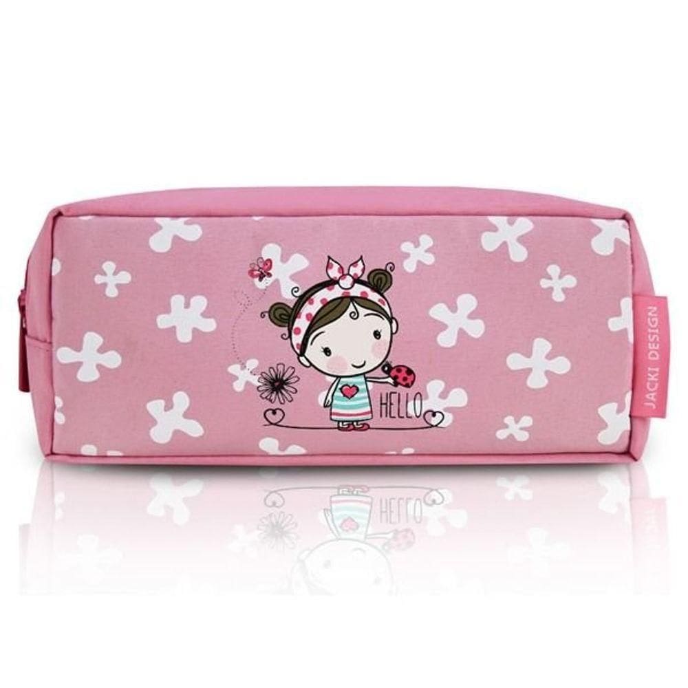 Estojo Tamanho Pequeno Rosa Pequeninos Jacki Design Fúcsia - Morena