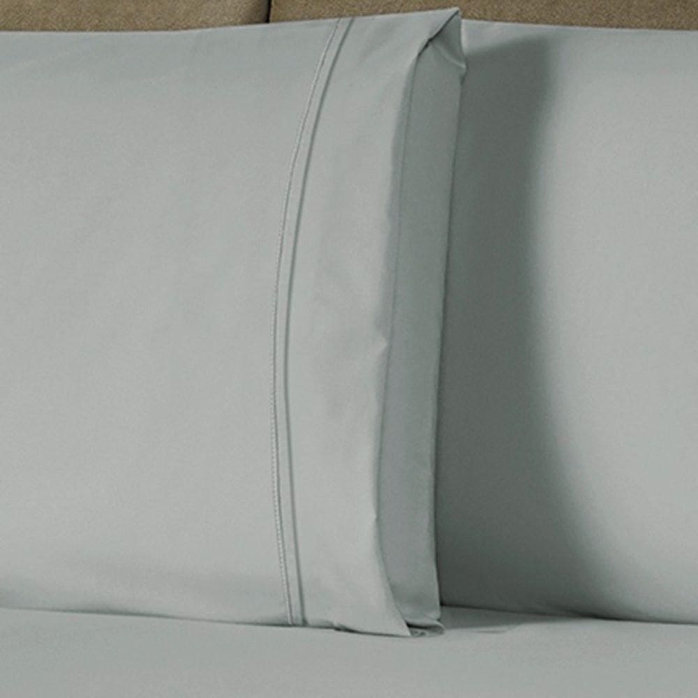 Jogo De Cama Lençol Queen Conforto Percal 300 Fios 3 Peças - Cinza