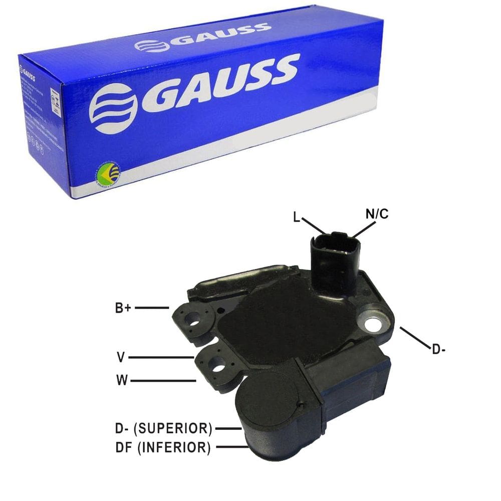 Ga984 - Regulador De Voltagem - Clio 1999 A 2016 / Kangoo 2002 A 2024 / Megane 2002 A 2014 / Scenic 2002 A 2010 - Gauss