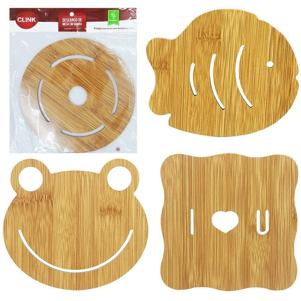 Descanso Para Panela De Bambu 17x17cm Ck2656