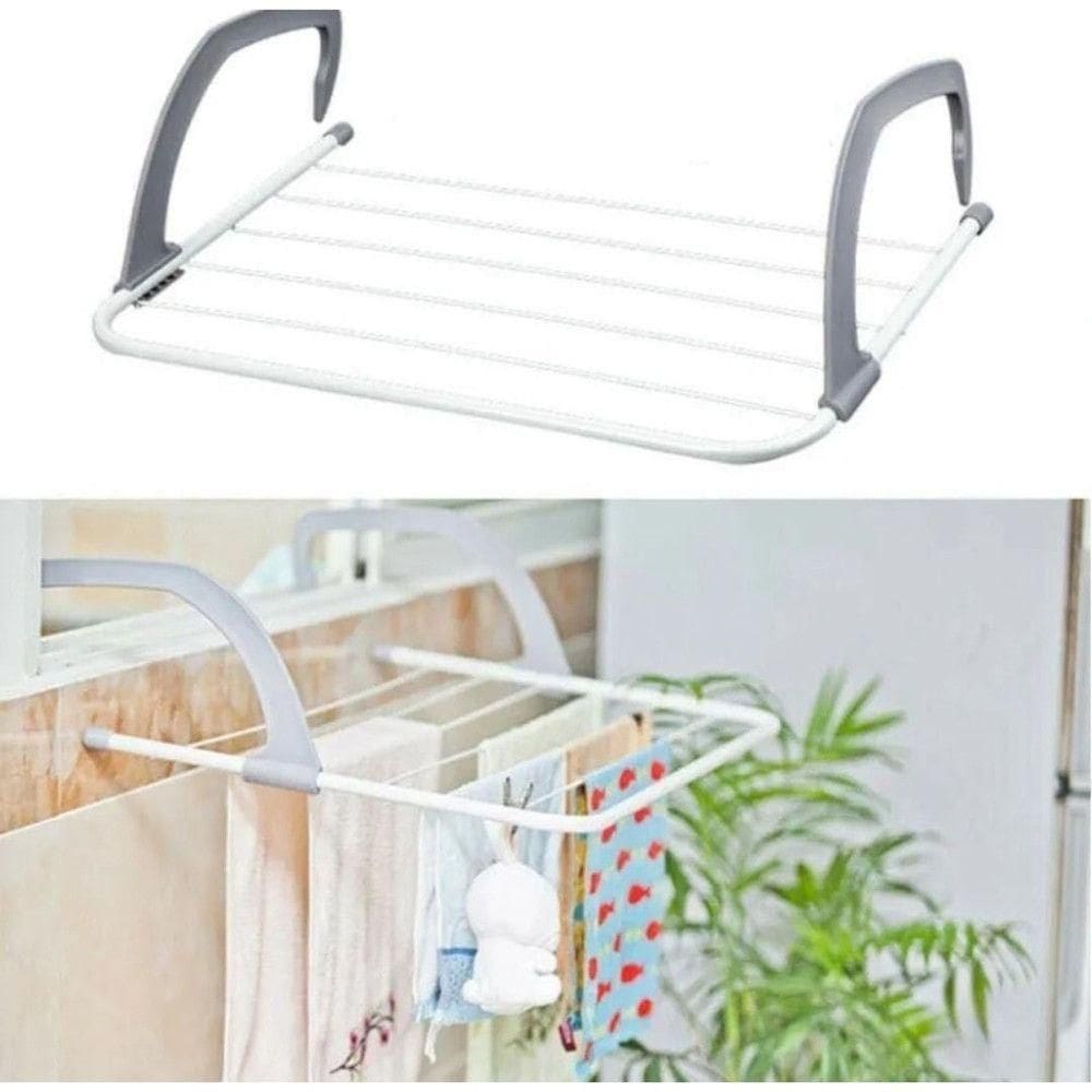 Varal Portátil 34x52cm Seca Roupa Na Janela Para Apartamento
