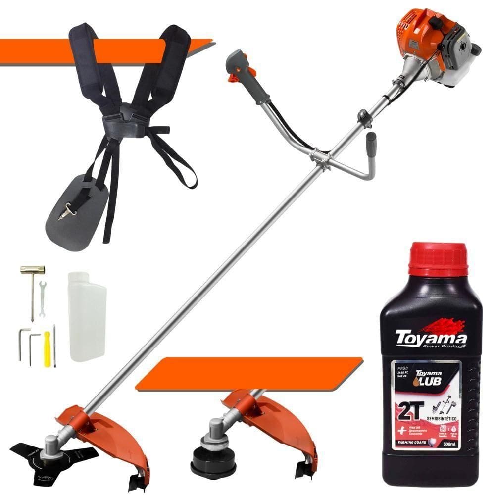Roçadeira á Gasolina Tekna Rl430acntk Com óleo Toyama 2t