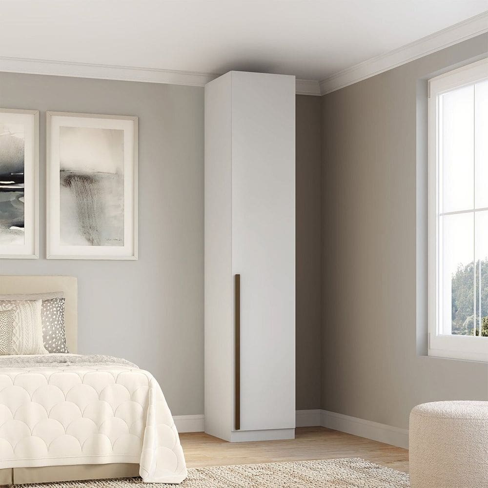 Guarda-roupa 1 Porta com Gavetas Altezza Branco