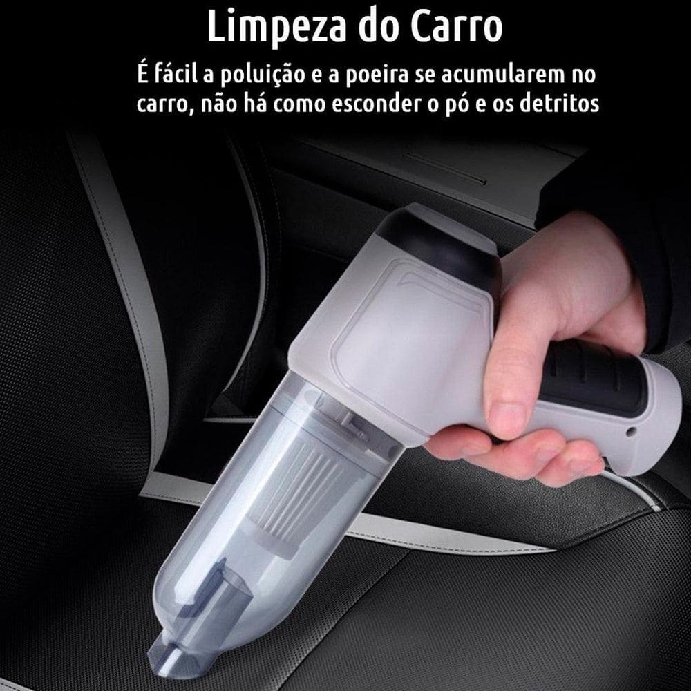 Aspirador Para Poeira Elétrico Portátil Recarregável Carros