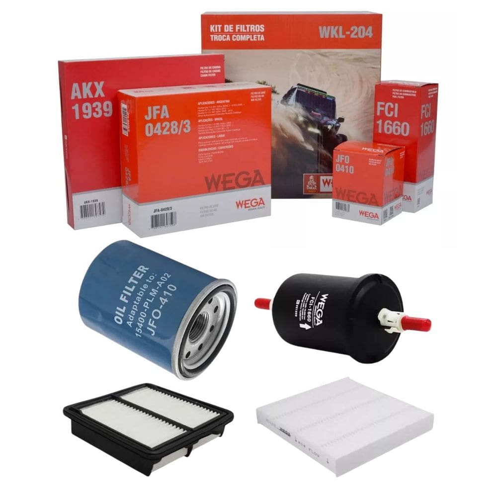 Kit De Filtros City 2009 A 2014 / Fit 2008 A 2015 - Wega Wkl204