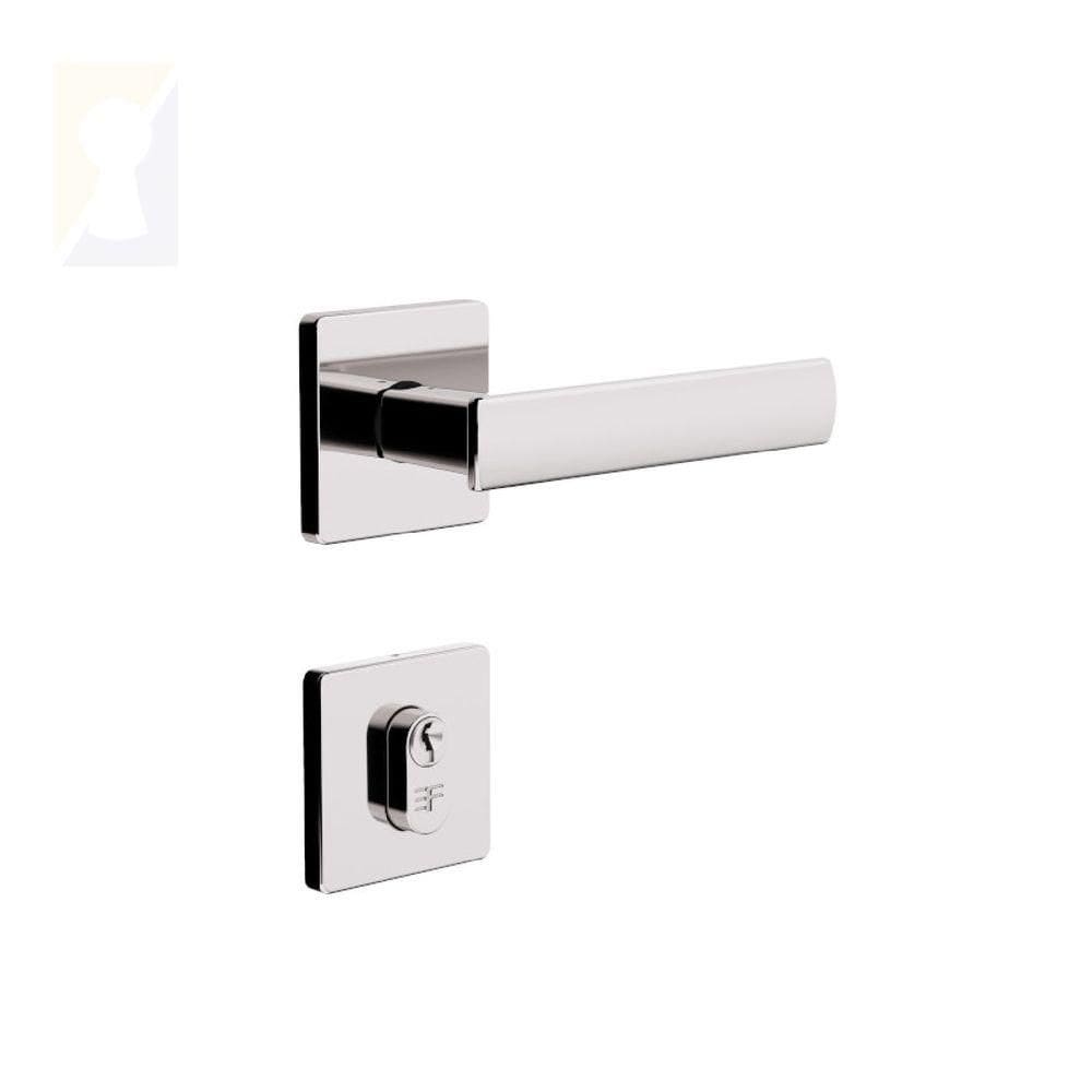 Fechadura 3f Externa 740e117 Ros. Quadrada Cromado