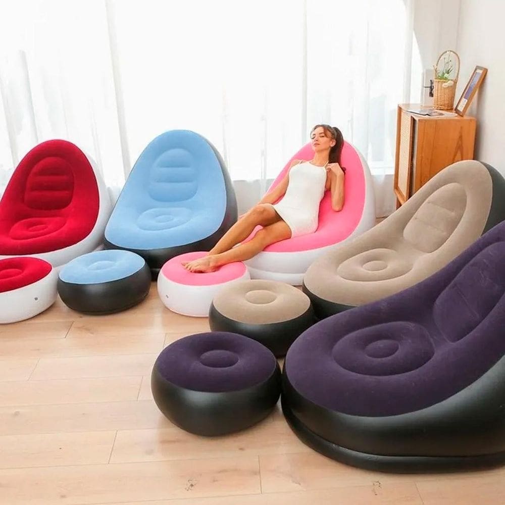 Sofá Inflável Compacto Ideal Para Dormir Em Viagem