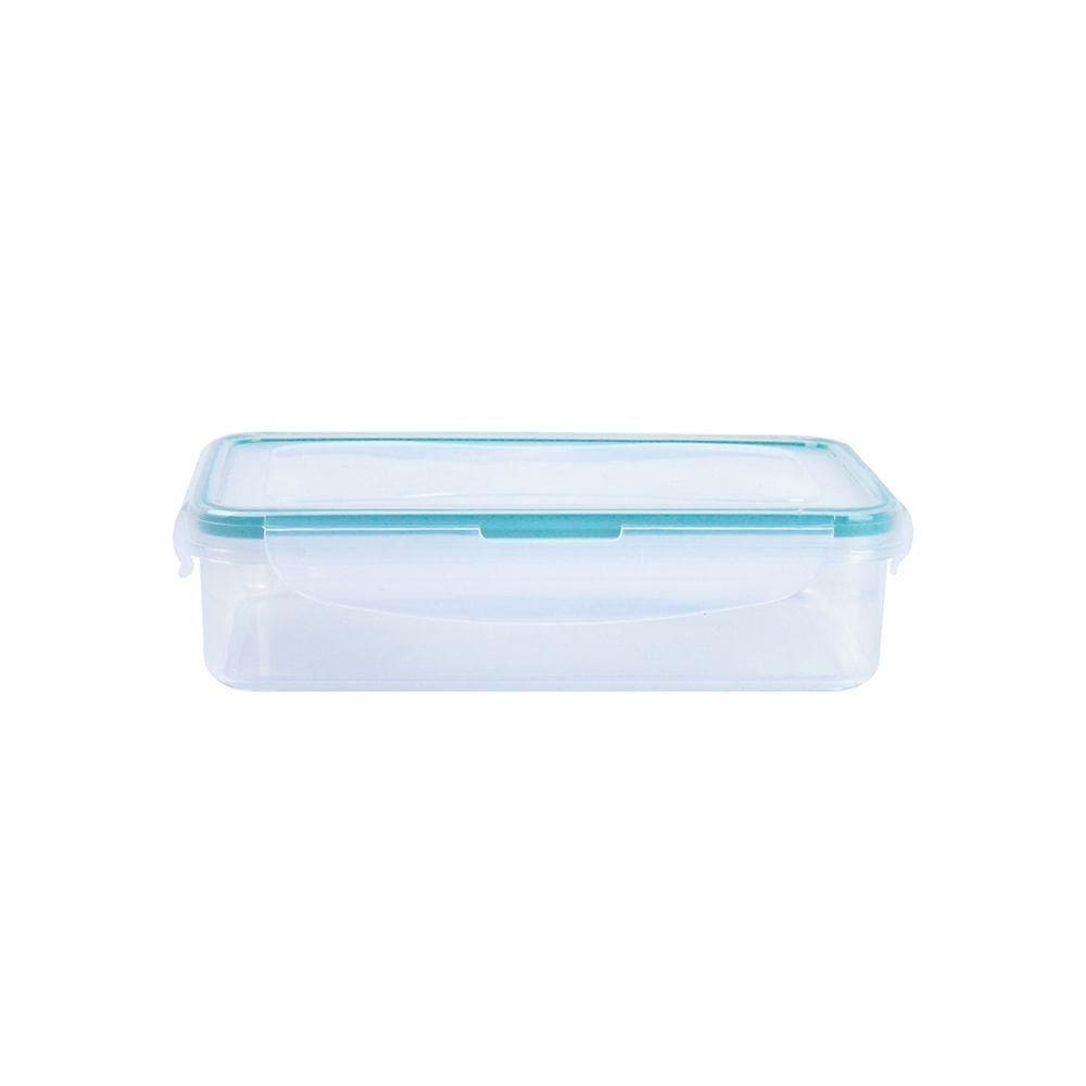 Pote Hermético Retangular 1600ml Plástico Oikos