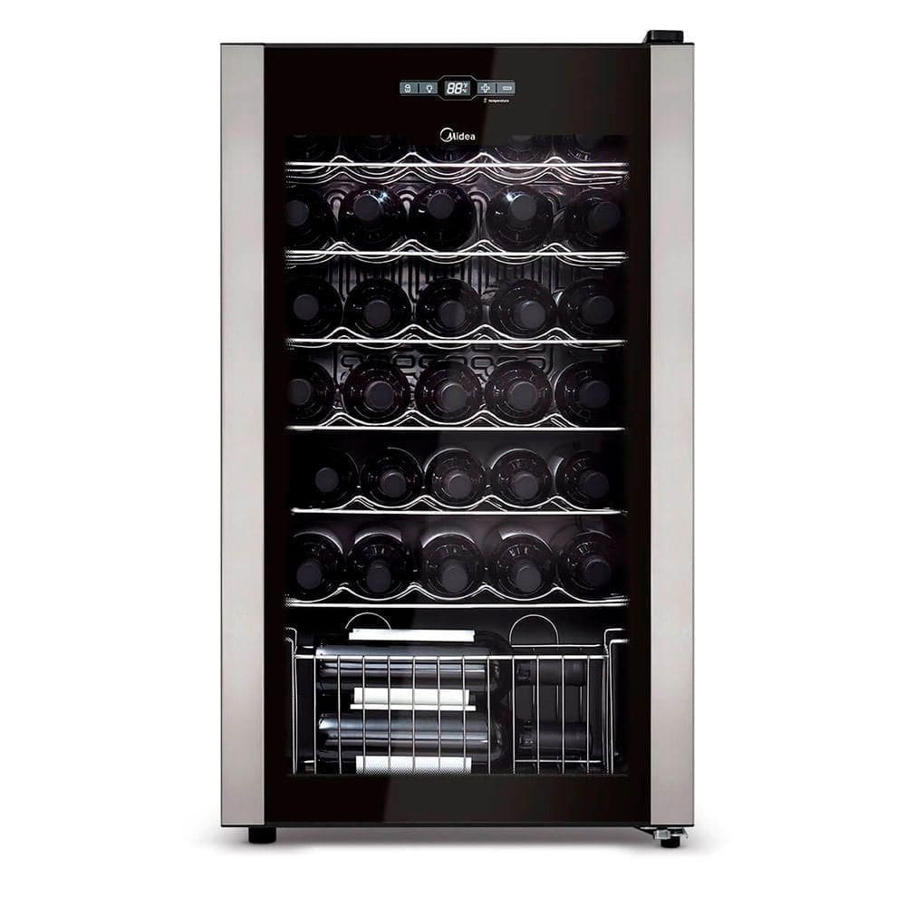 Adega Climatizada De Vinhos Midea 34 GarrafasWBB341110V
