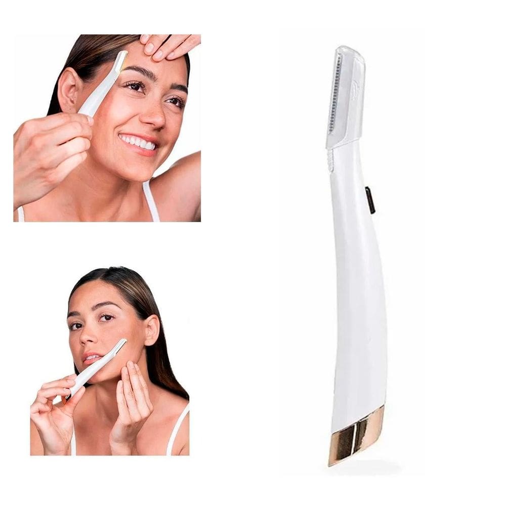 Esfoliador Depilador Facial Eficiente Com Lâmina