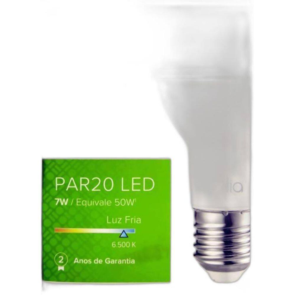 Lâmpada Led Par20 7W Bivolt E27 Branco Quente
