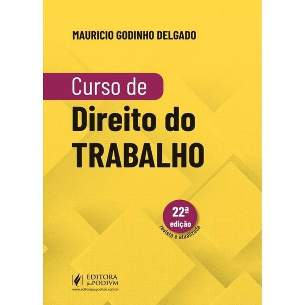 Curso De Direito Do Trabalho - 2025