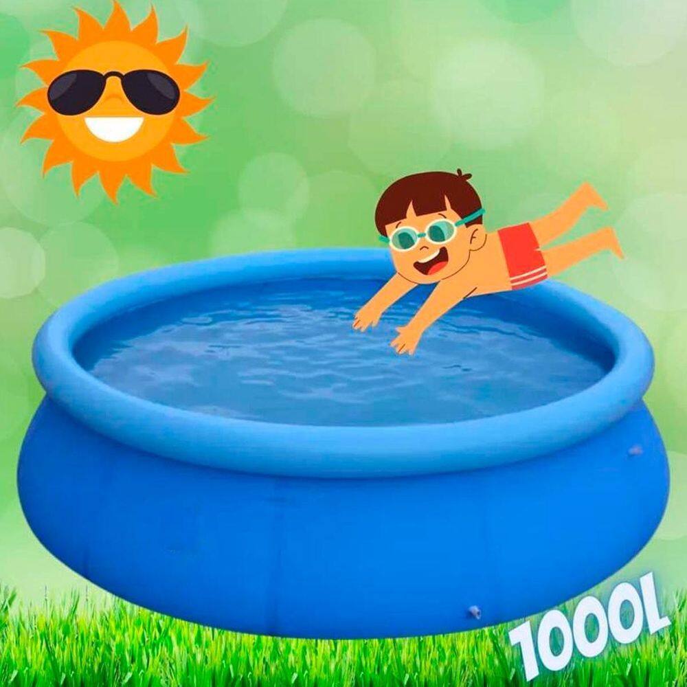 Piscina 1000L Redonda Para Diversão Em Dias Quentes