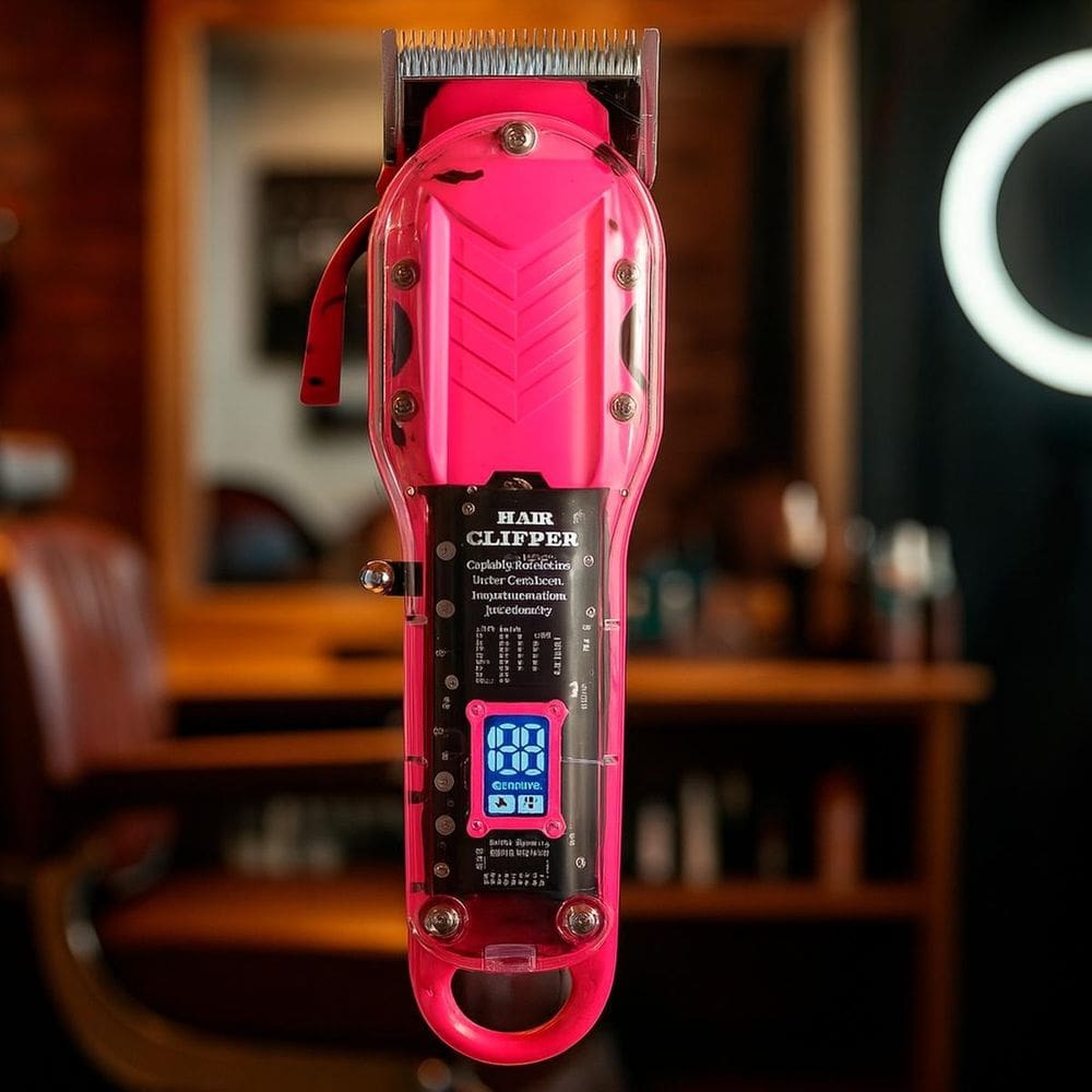 Maquina Elétrica De Cabelo Com Pentes De Cores