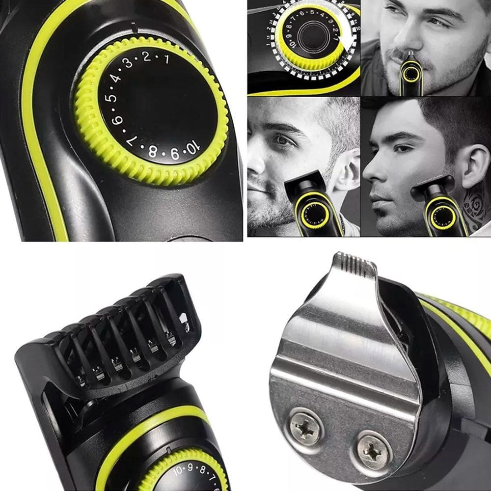 Máquina Elétrica Barbeador Portátil Kit 5 Em 1 Recarregável