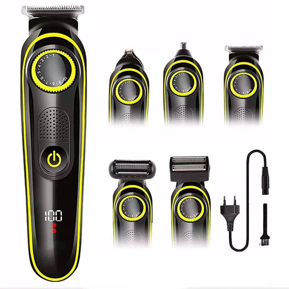 Barbeador Portátil Kit Elétrico Confortável Corte Precisão