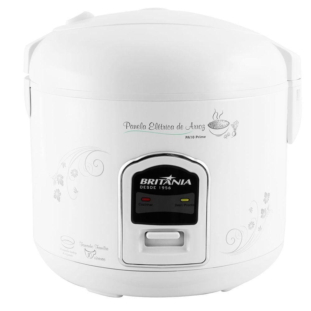 Panela De Arroz Elétrica Britânia 10 Xícaras 4L PA10 Prime 220V