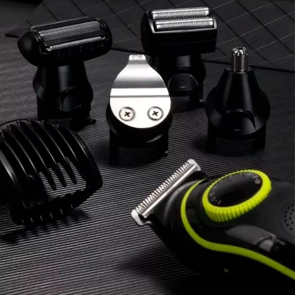 Barbeador Profissional Portátil Kit Corte Bivolt 5 Em 1