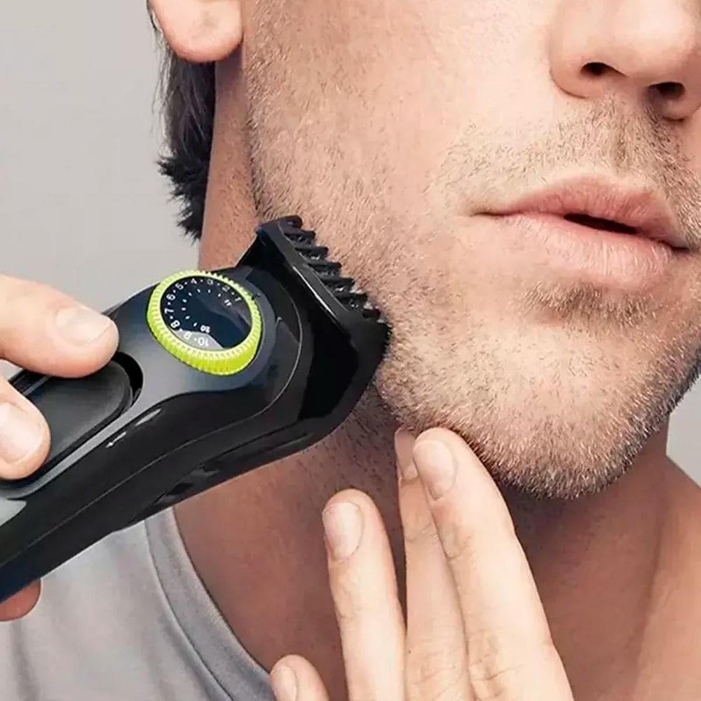Barbeador Recarregável Kit Corte Precisão Corpo Barba