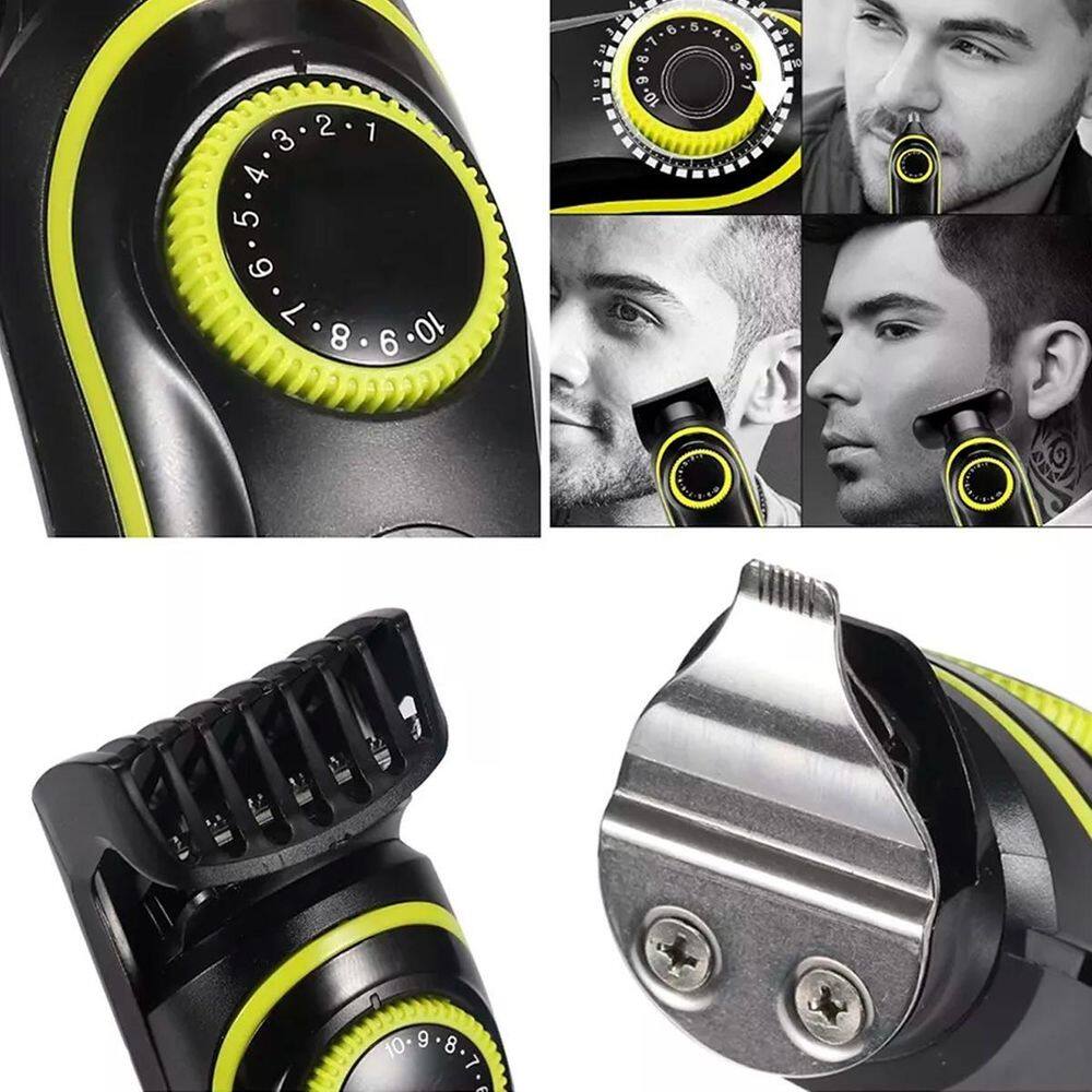 Máquina Elétrica Barbeador Portátil Kit 5 Em 1 Recarregável