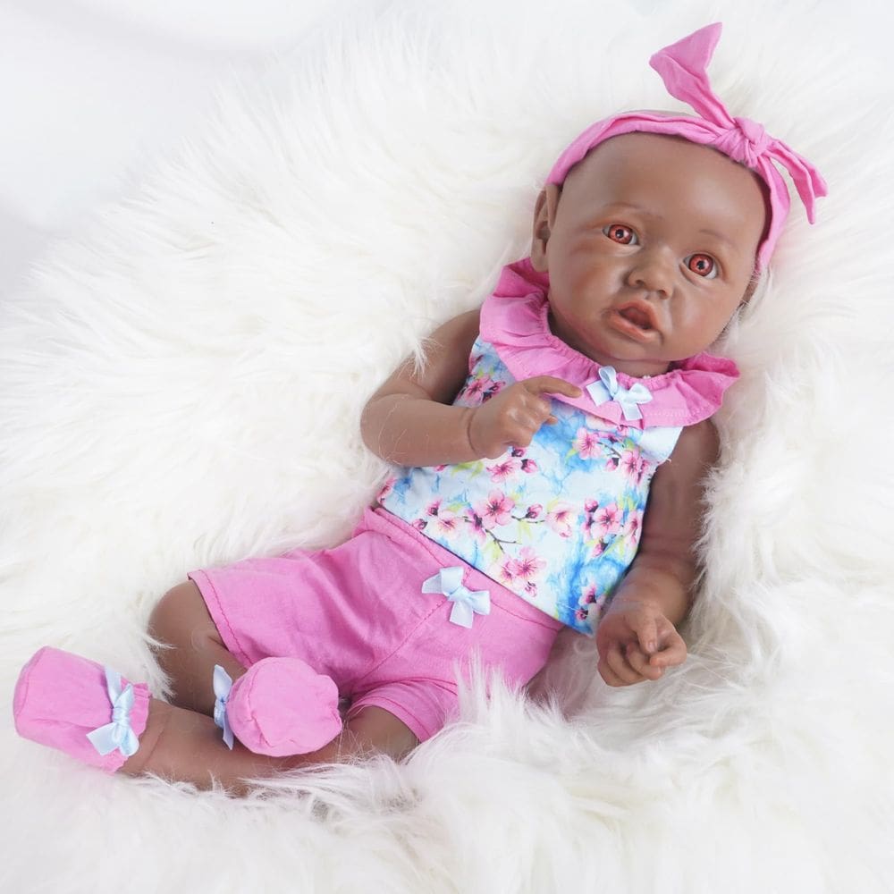 Silicone Reborn Baby Doll YaLuoqian, redução realista de 1:1