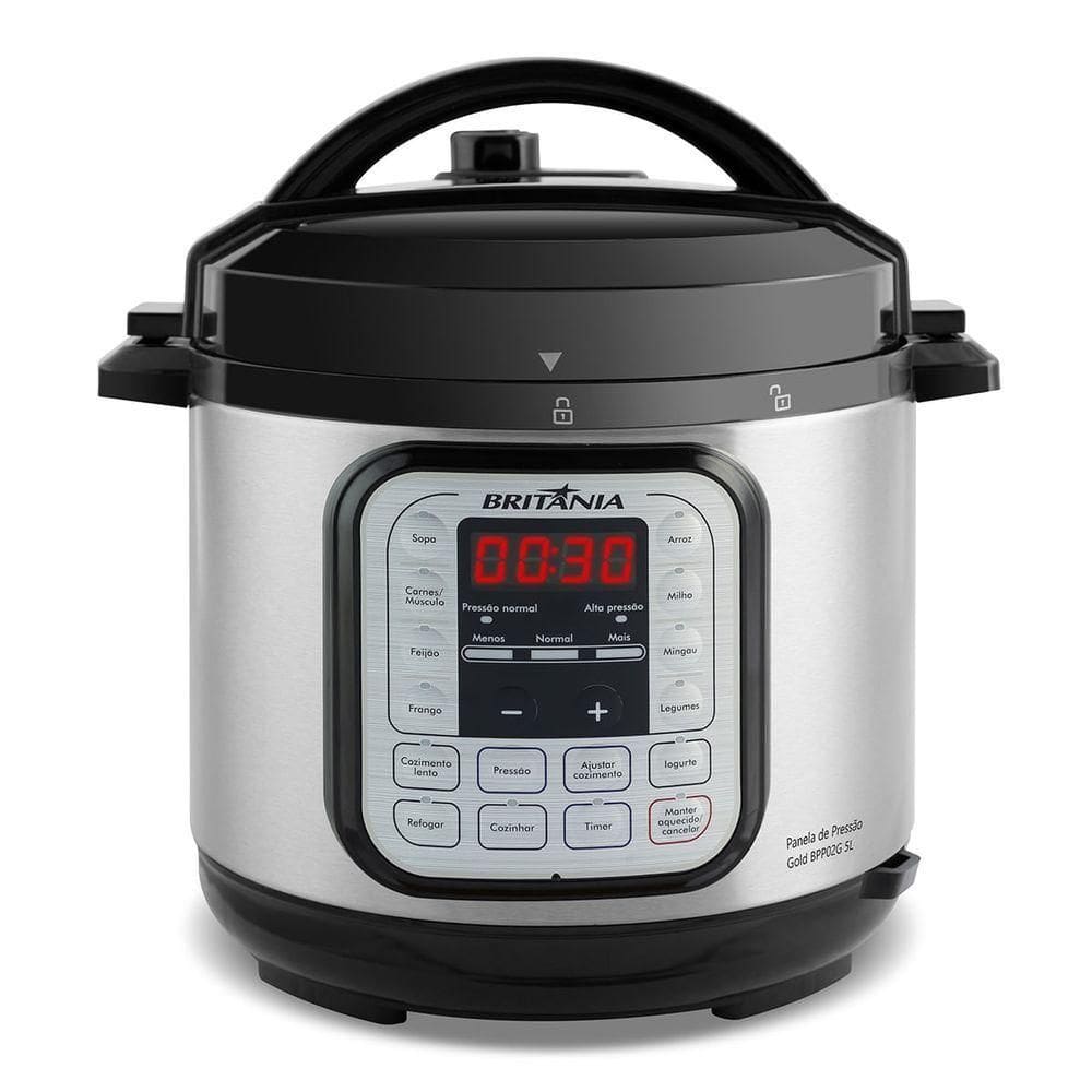 Panela De Pressão Britânia BPP02G Gold 5L 900W 110V