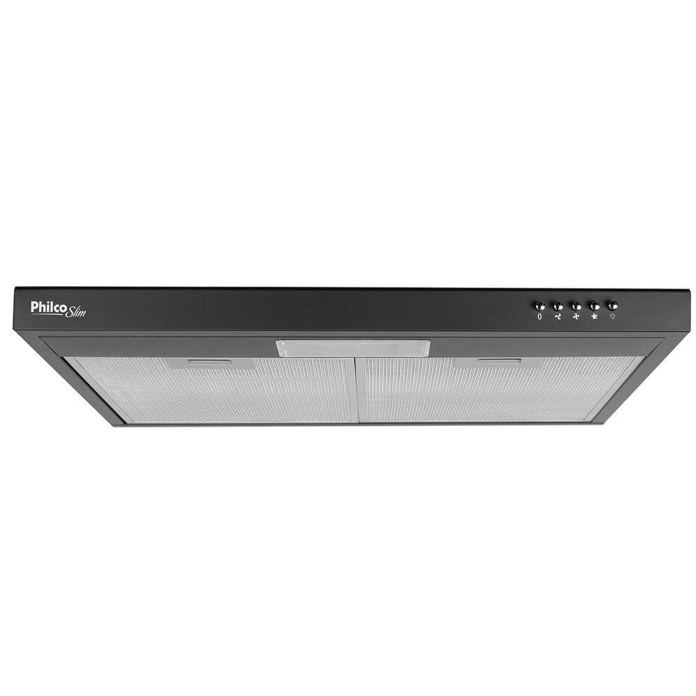 Depurador E Exaustor Philco PDR60P Slim 60cm 3 Velocidades Preto 220V