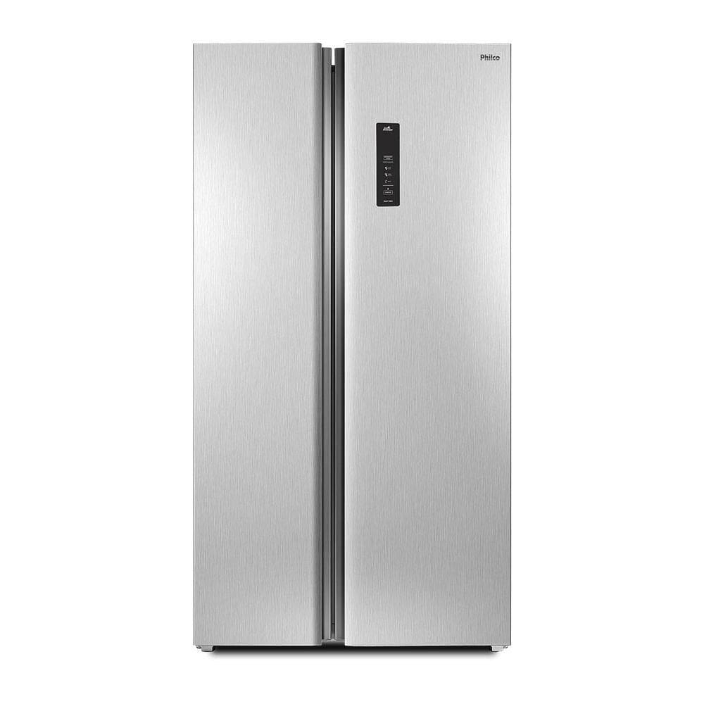 Geladeira 489L Philco Frost Free Side By Side Inox PRF504I 220V
