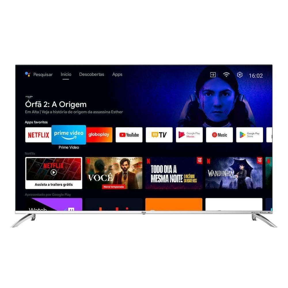 Smart 58" Philco 4K LED PTV58G7PAGCSBL Bivolt