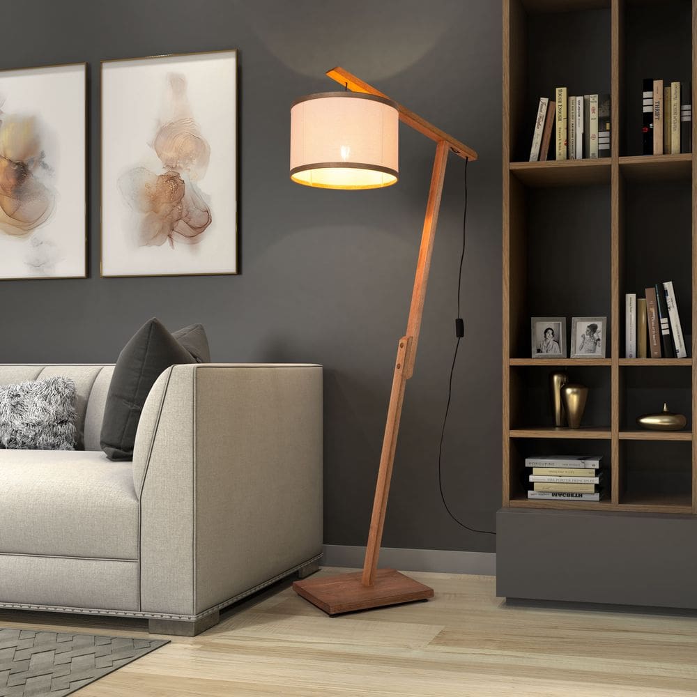 Luminária Aurora Palha Natural Cúpula Indiana Bivolt