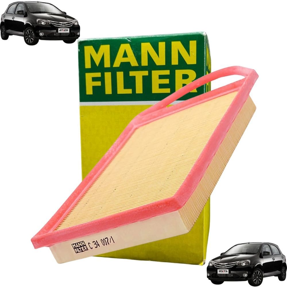 C34007/1 - Filtro De Ar - Etios 2012 A 2016 / Etios Sedan 2012 A 2016 - Mann Filter