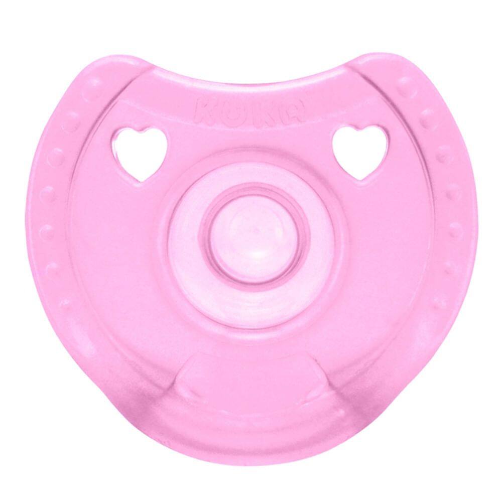 Chupeta Kuka Silicone Soft Comfort Tamanho 2 6+ Meses Rosa 1 Unidade