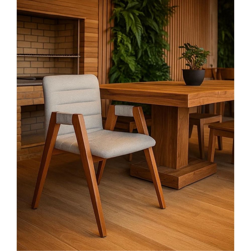 Cadeira Madeira Maciça Mesa Jantar Julia - Exclusiva