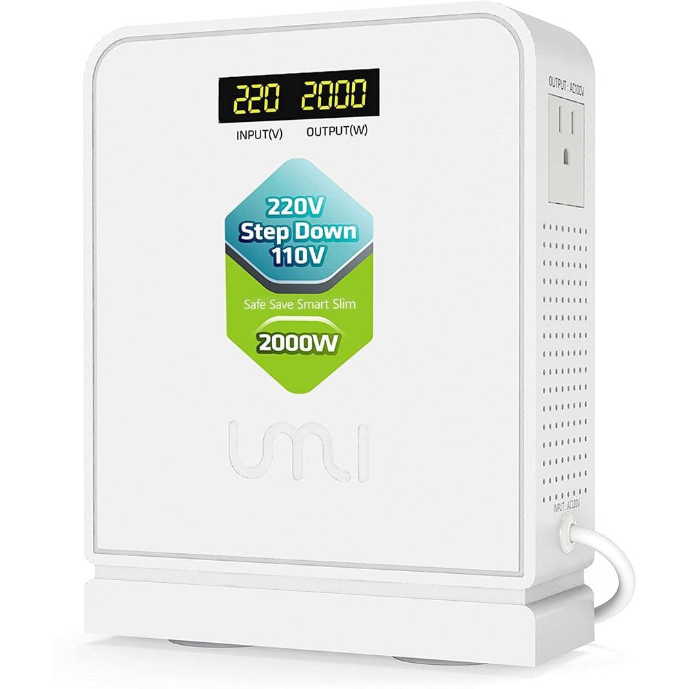 Conversor de tensão UMI 2000W Step Down 220V para 110V com modo automático
