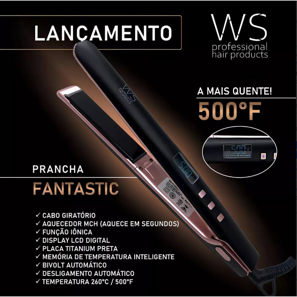 Ws Professional Prancha Slim Fantastic 260c | Extra