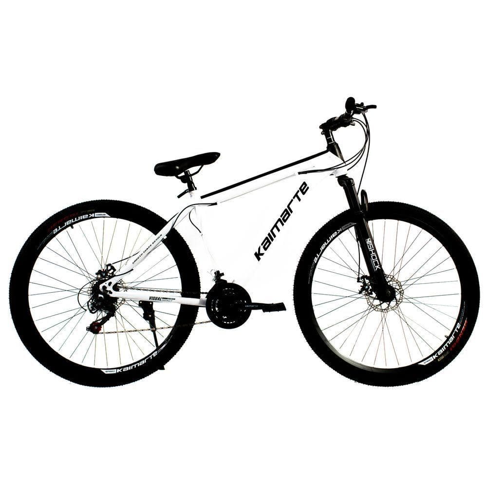 Bicicleta Aro 29 Bike 21 Vel Marchas Everest Freio A Disco Quadro Alumínio Leve Resistente Cor Branco/preto - Wct Fitness