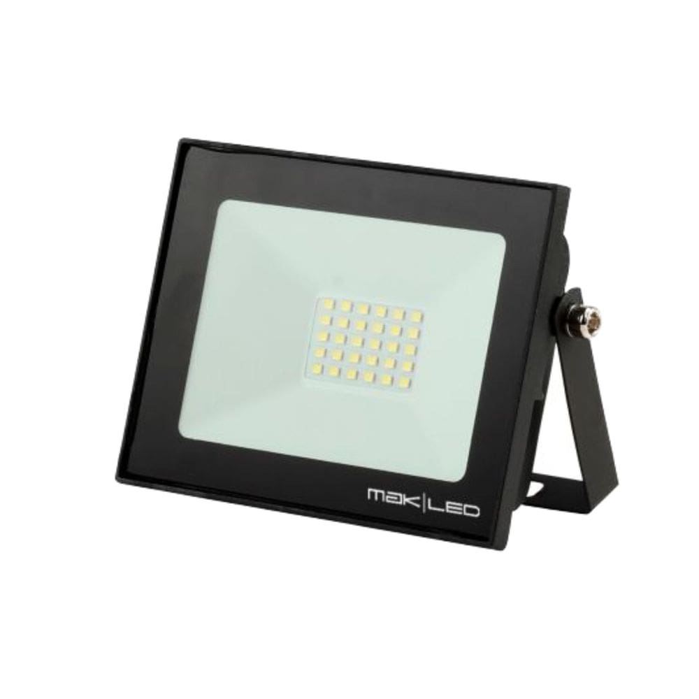 Refletor Led Black Slim Smd 6500K 030W Makled